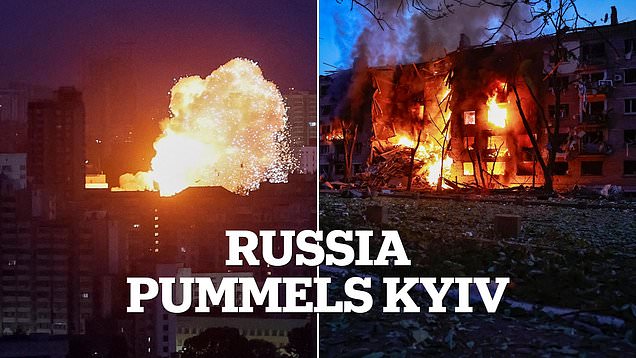 Russia pummels Kyiv with missiles and drones in overnight attack
