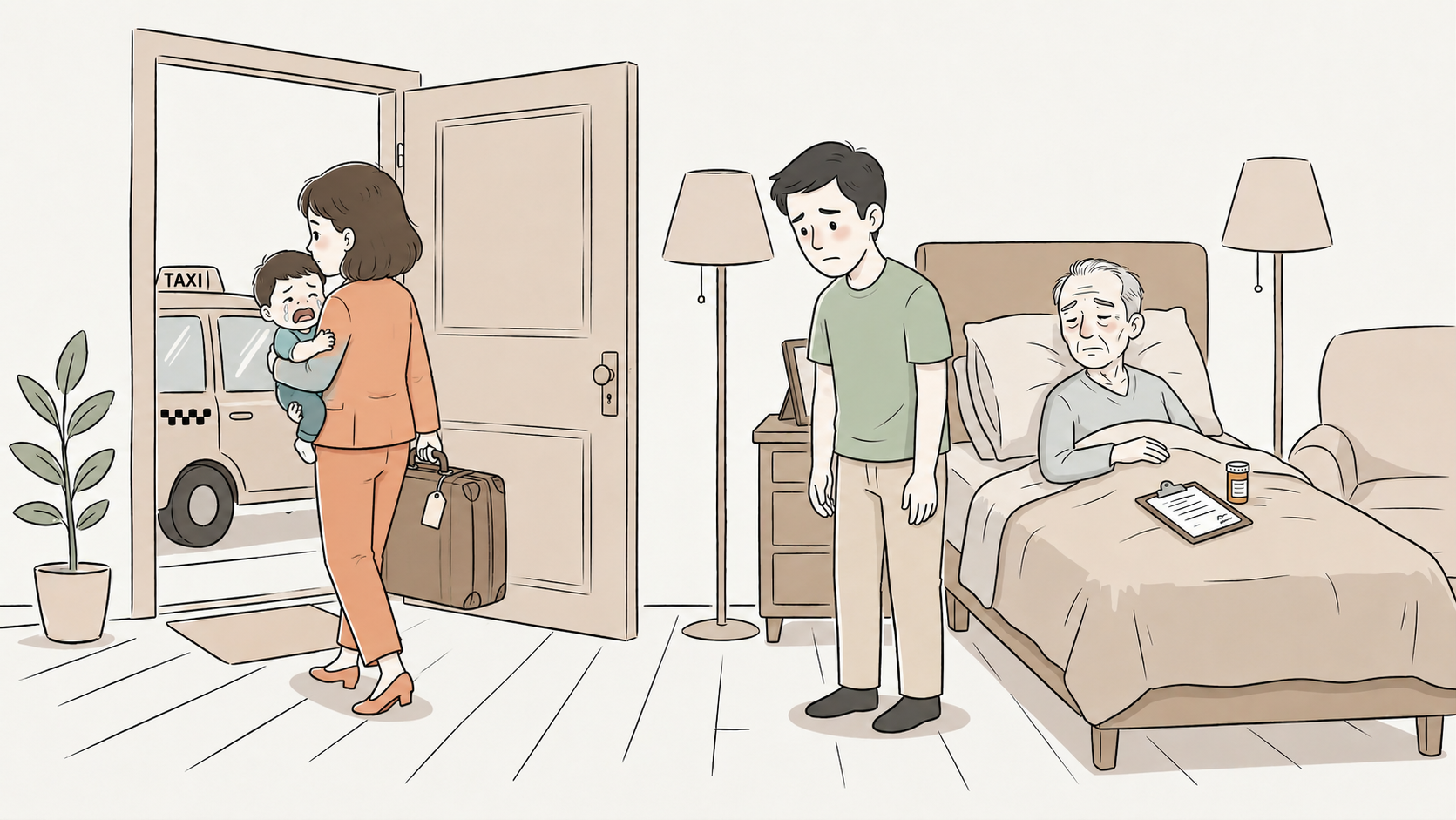 Vợ không cho ba tôi nhìn mặt cháu nội trước lúc ra đi
