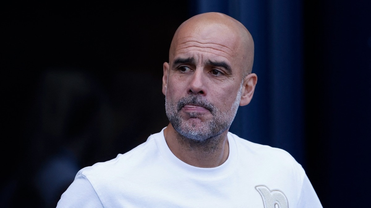 Emotional Pep Guardiola breaks down in tears in Manchester City farewell