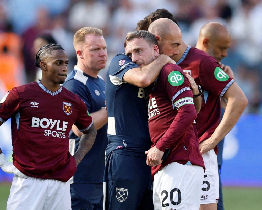 West Ham relegated to Championship despite emphatic victory over toothless Leeds