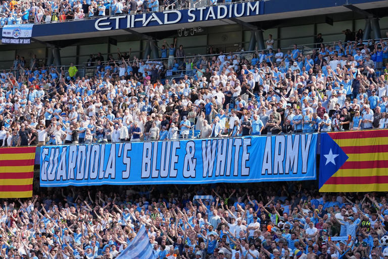 Pep Guardiola fights back tears and says goodbye as Man City fans ...