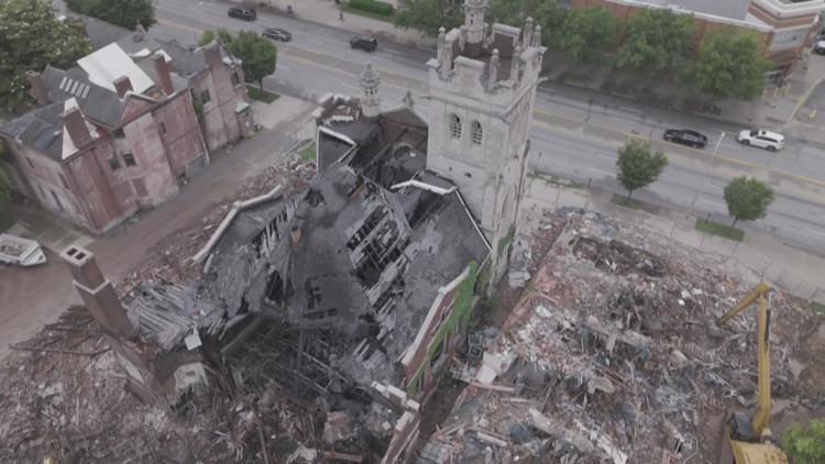 Arson report details where fire started in historic Louisville church