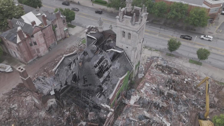 Arson report details where fire started in historic Louisville church