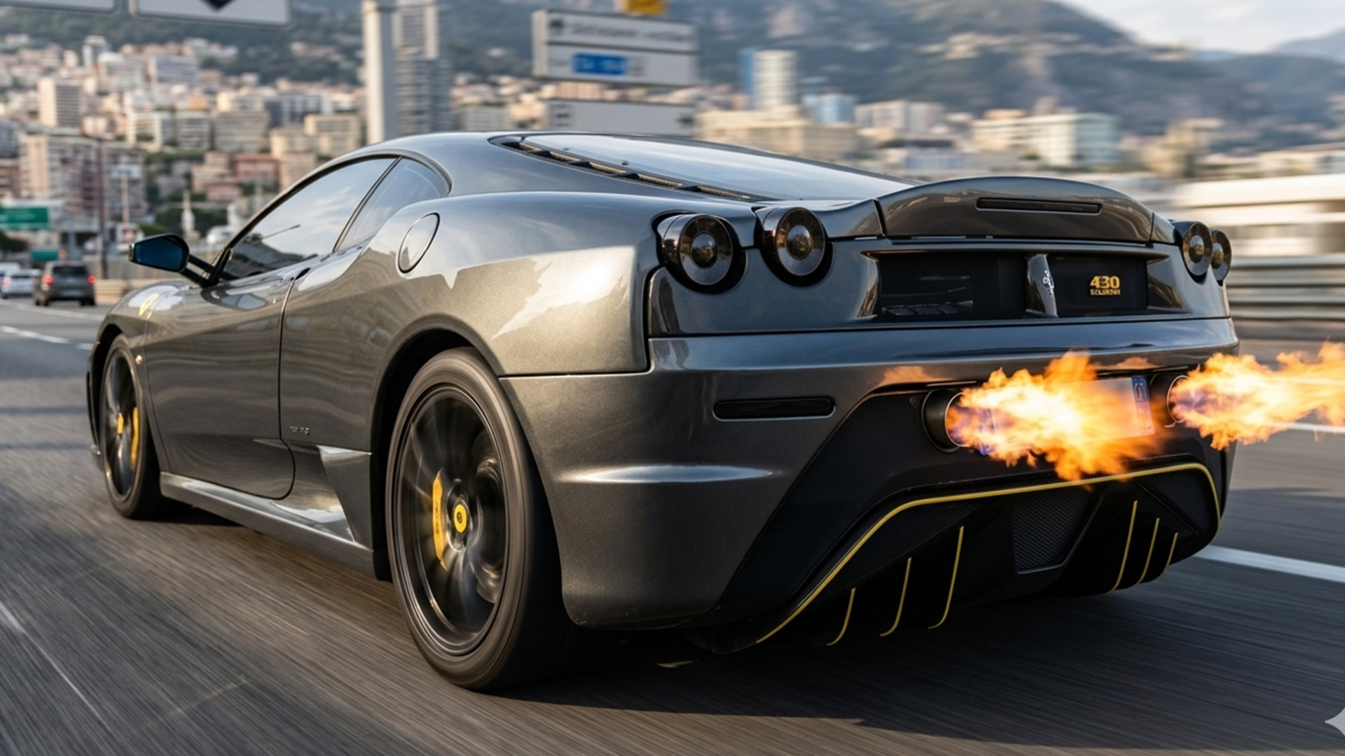 Driving a Ferrari 430 Scuderia that breathes fire