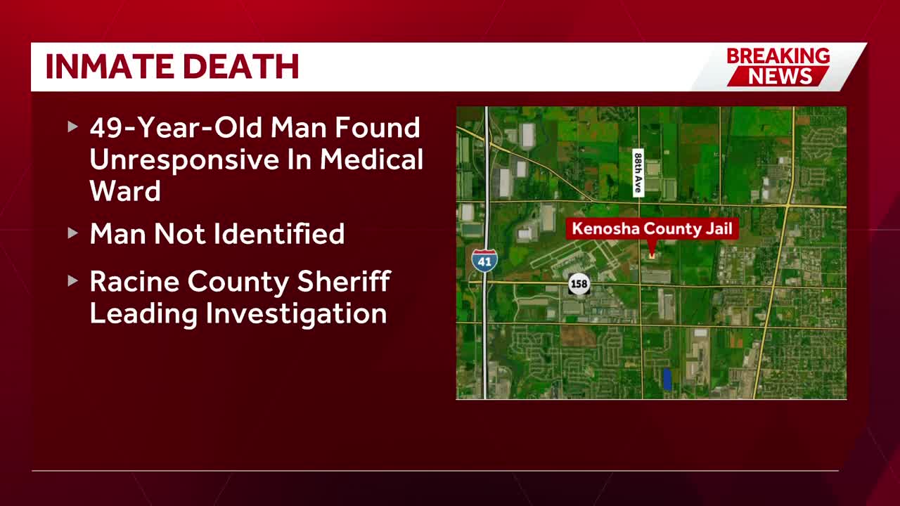 49-year-old Kenosha County inmate dies after being found unresponsive