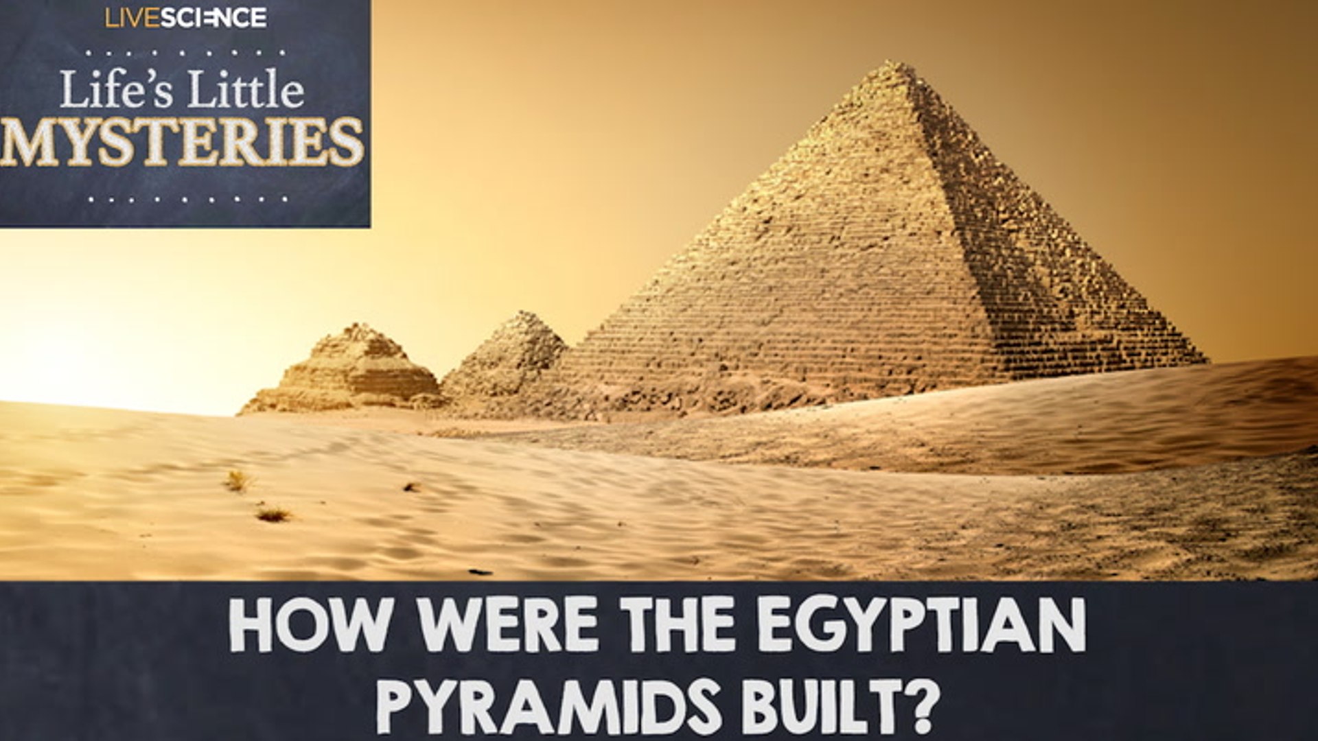 How were the Egyptian pyramids built?