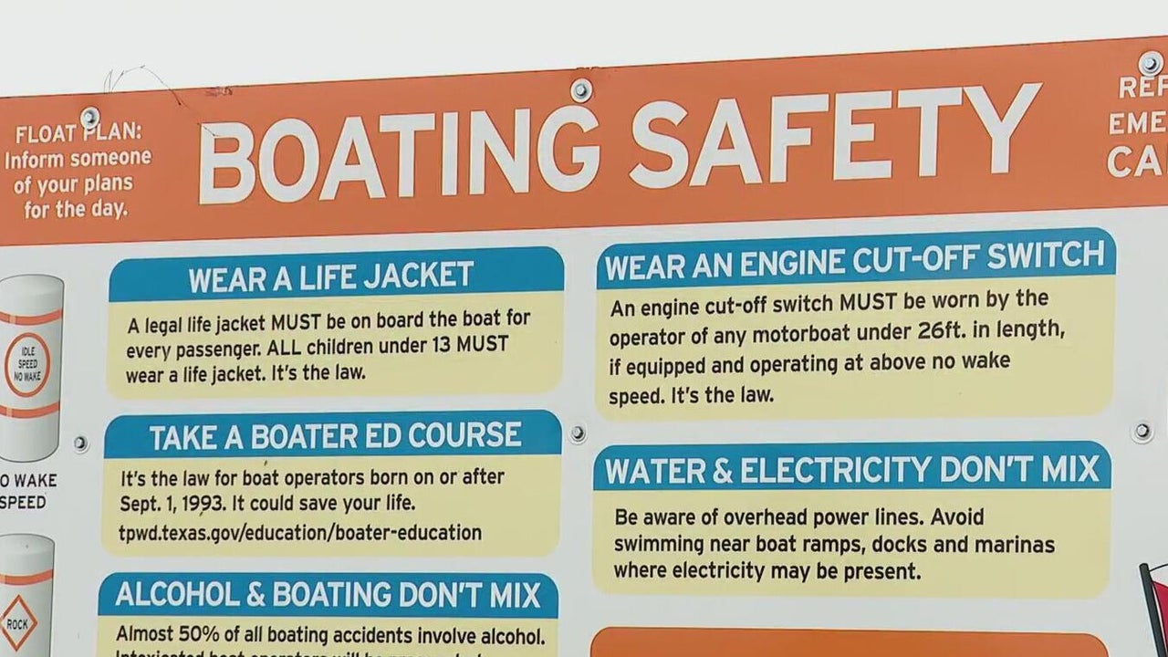 Stay safe while boating this Memorial Day weekend in North Texas