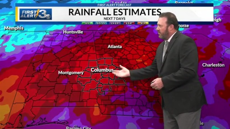 Scattered showers & storms through Memorial Day & the week ahead!