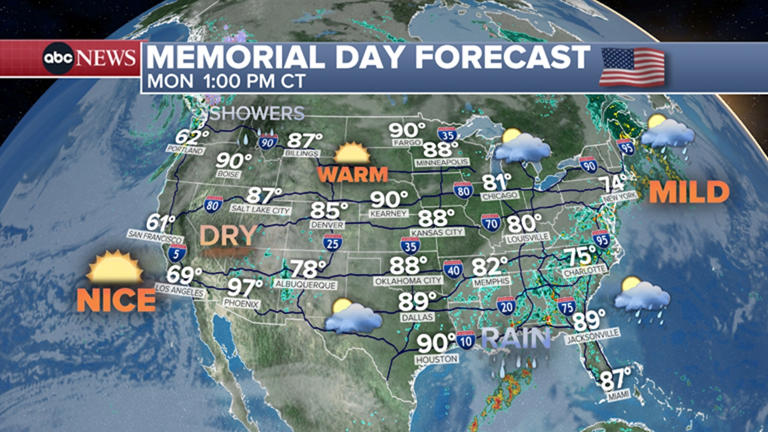 Break in wet weather could salvage Memorial Day in the Northeast and ...