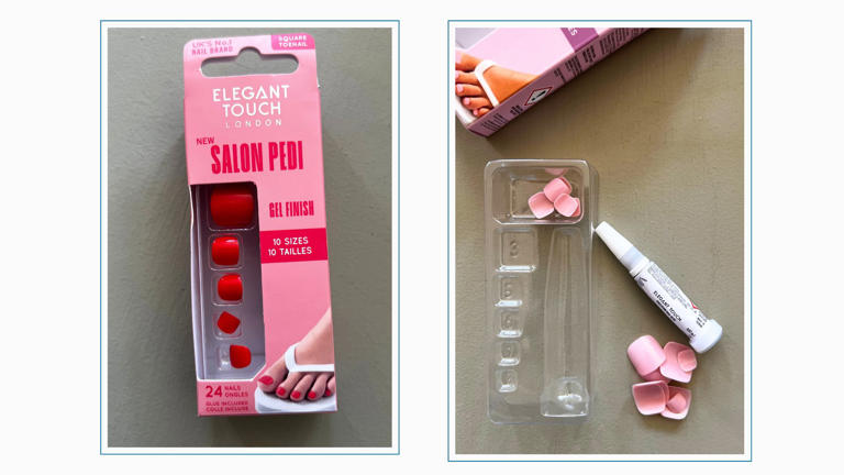 This £6 press-on pedicure that's a genius solution for toes-out emergencies