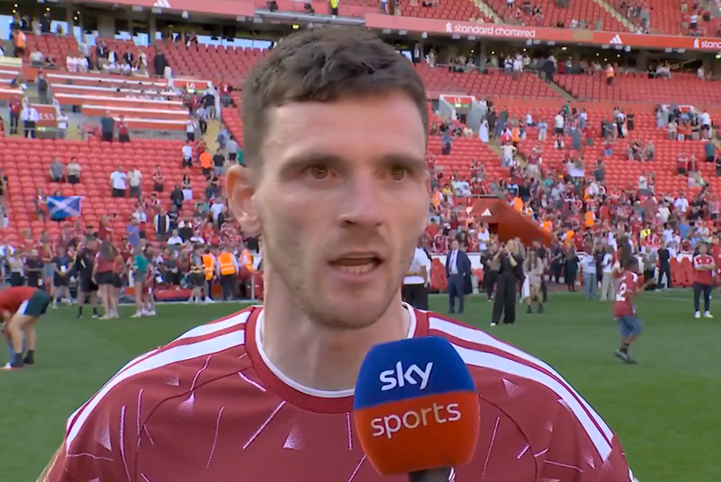 Andy Robertson pays classy tribute to Everton captain Seamus Coleman after Liverpool goodbye