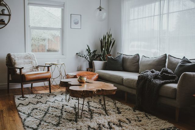 Asymmetrical Living Room