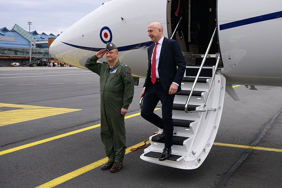 RAF jet carrying defence secretary jammed by 'electronic attack' near ...
