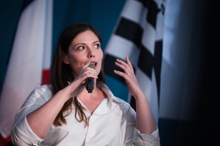 La députée européenne Emma Rafowicz à l’espace Ouest-France de Rennes ...