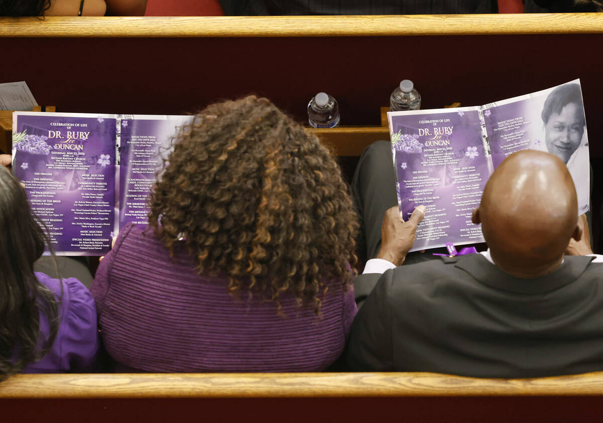 'She changed Nevada': Activist Ruby Duncan remembered in celebration of ...