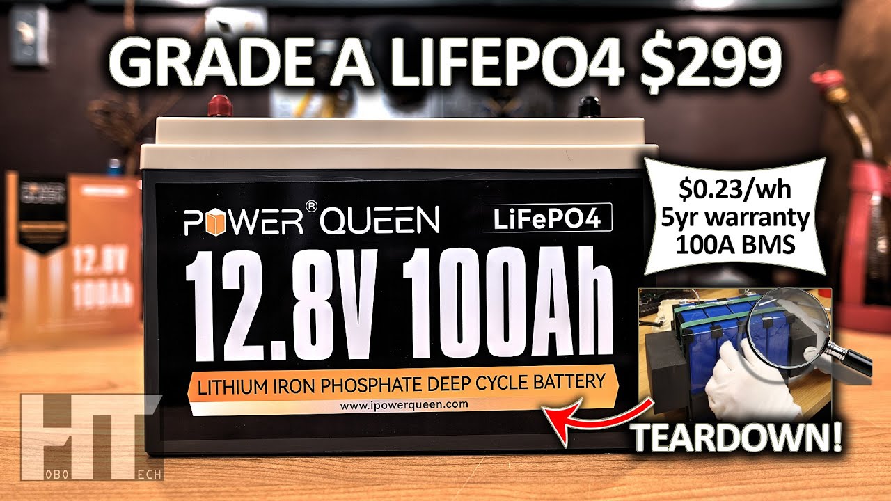 Power Queen 100Ah LiFePO4 RV | Off grid battery review [teardown]