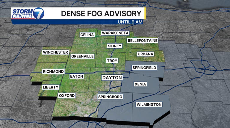 Parts of Miami Valley under dense fog advisory