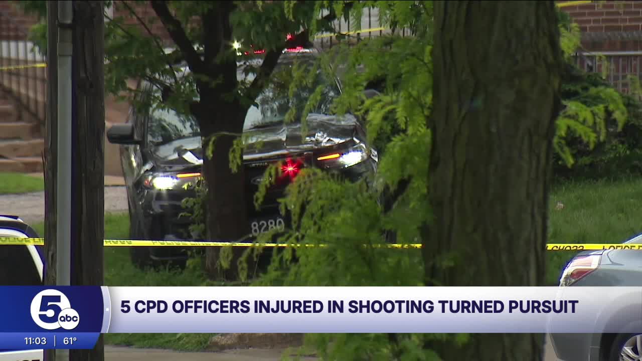 Cleveland police investigate after 5 officers injured in shooting ...