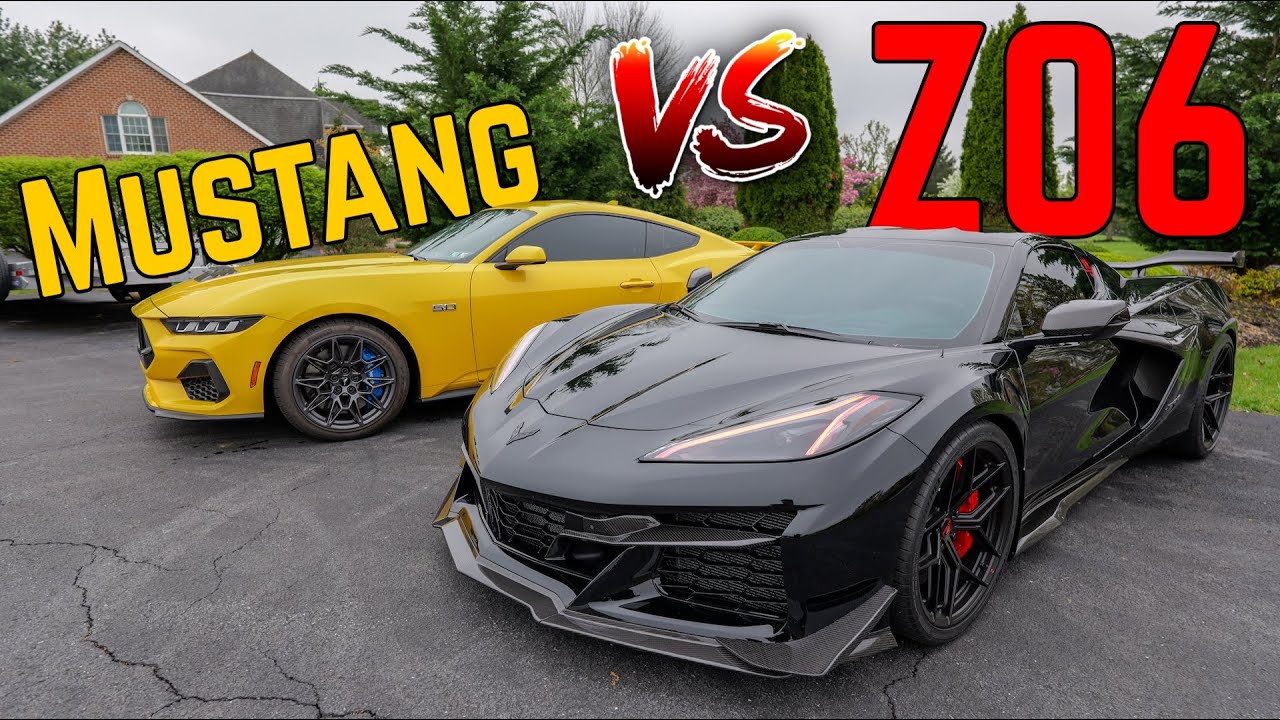 @StreetSpeed717 calls out my C8 Corvette Z06 with his modified Mustang!
