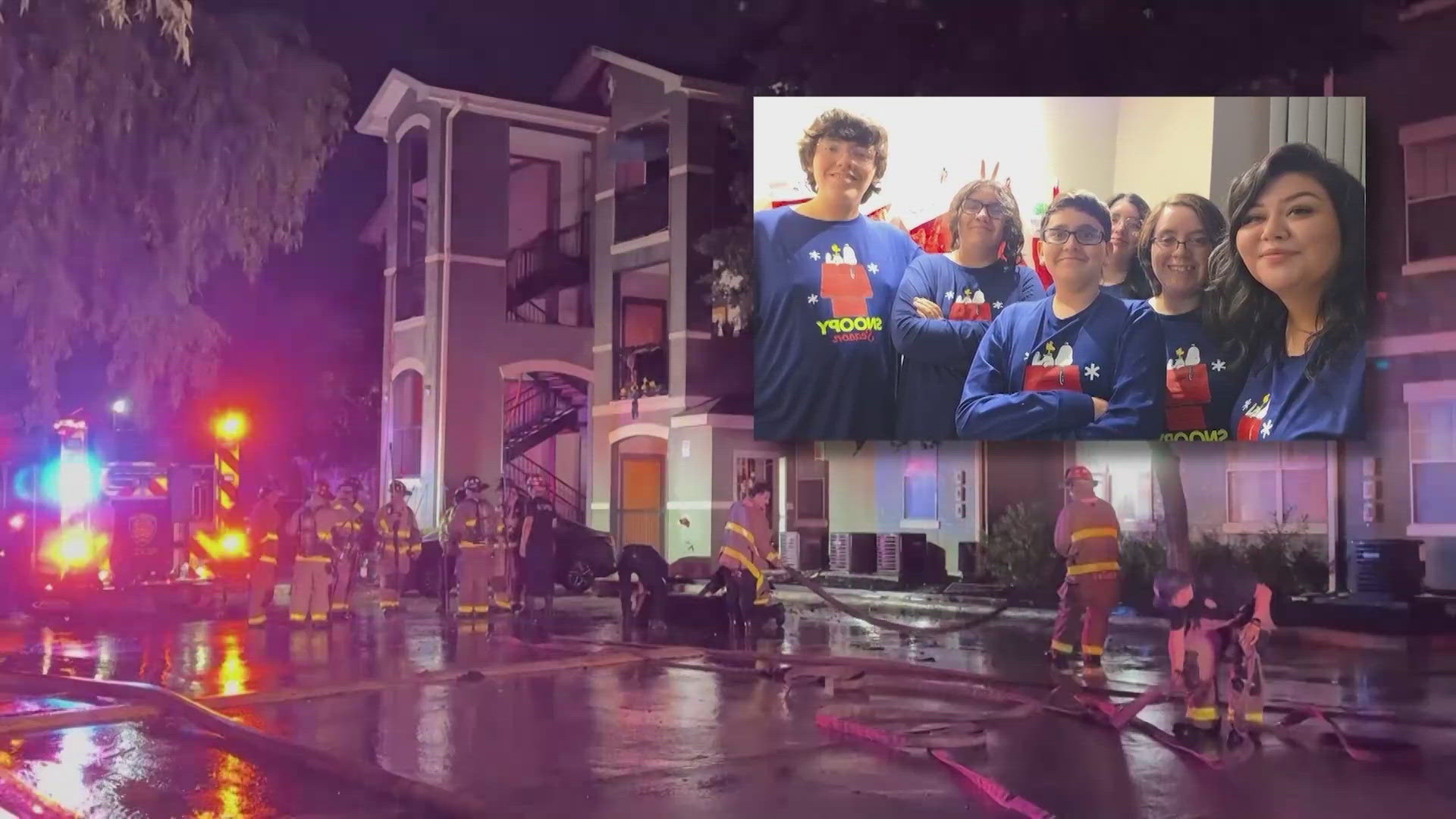 Family displaced after suspected lightning-triggered apartment fire on ...