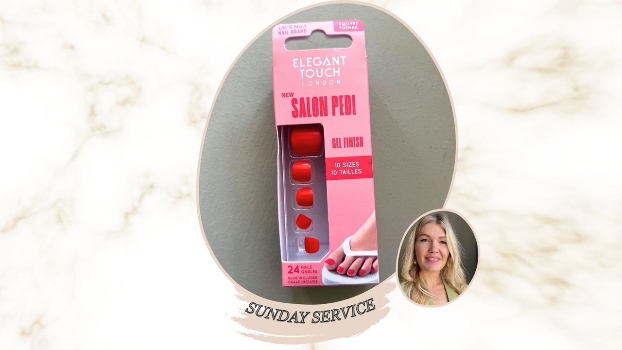 This £6 press-on pedicure that's a genius solution for toes-out emergencies