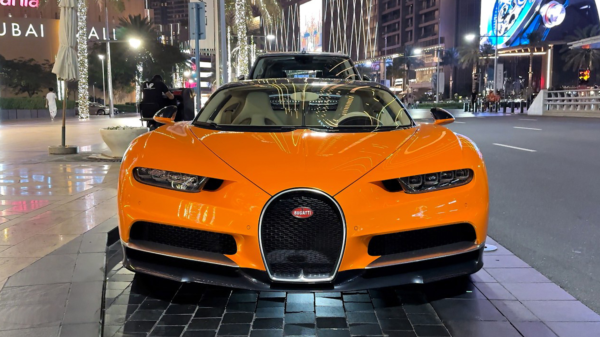 Bugatti Chiron $3,000,000 commands the Dubai Boulevard