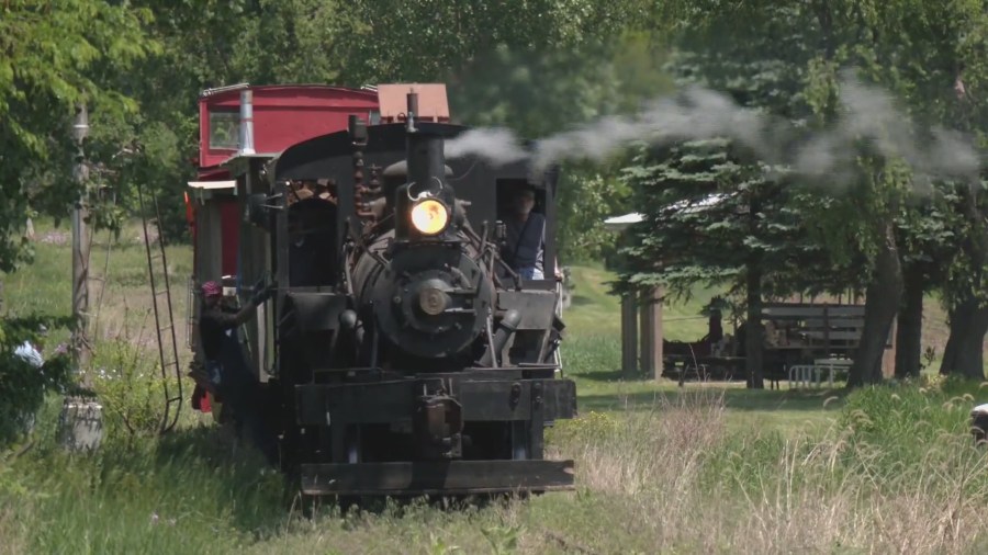 One of Illinois’ last steam trains fires up in Freeport, but not for long