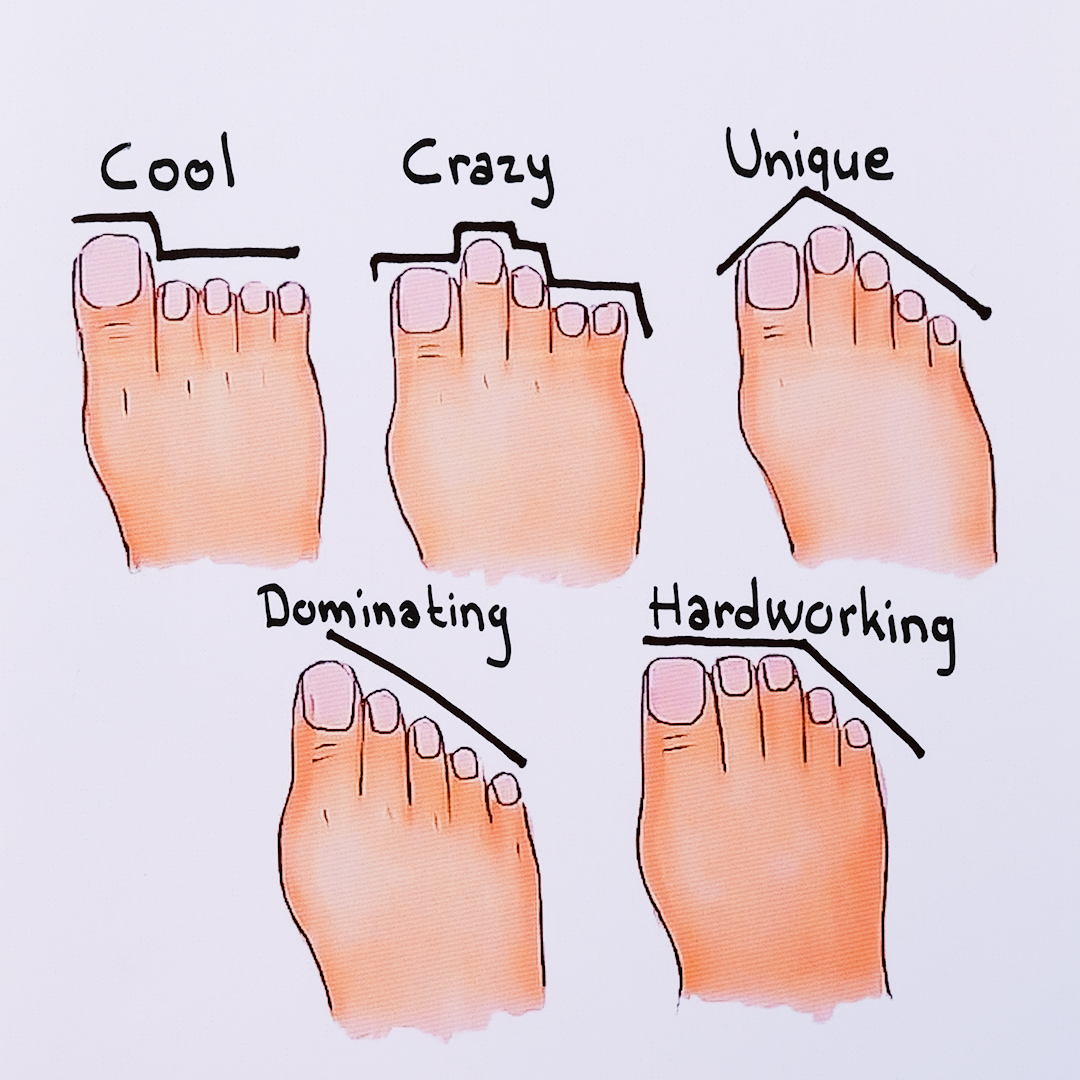 Are you cool or hardworking? Your toes decide!🏆👀