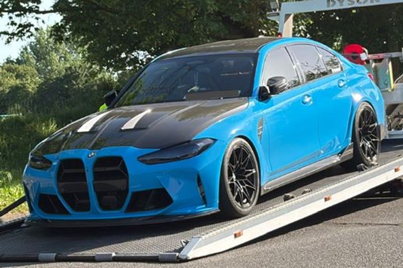 BMW stopped and seized after driver caught 'racing' on M6