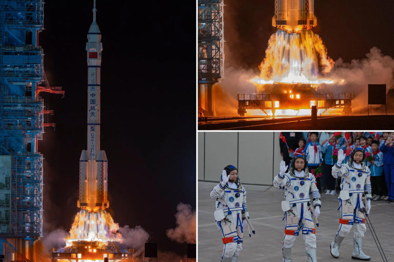 China launches Shenzhou 23 spacecraft with 1 of 3 astronauts set for ...