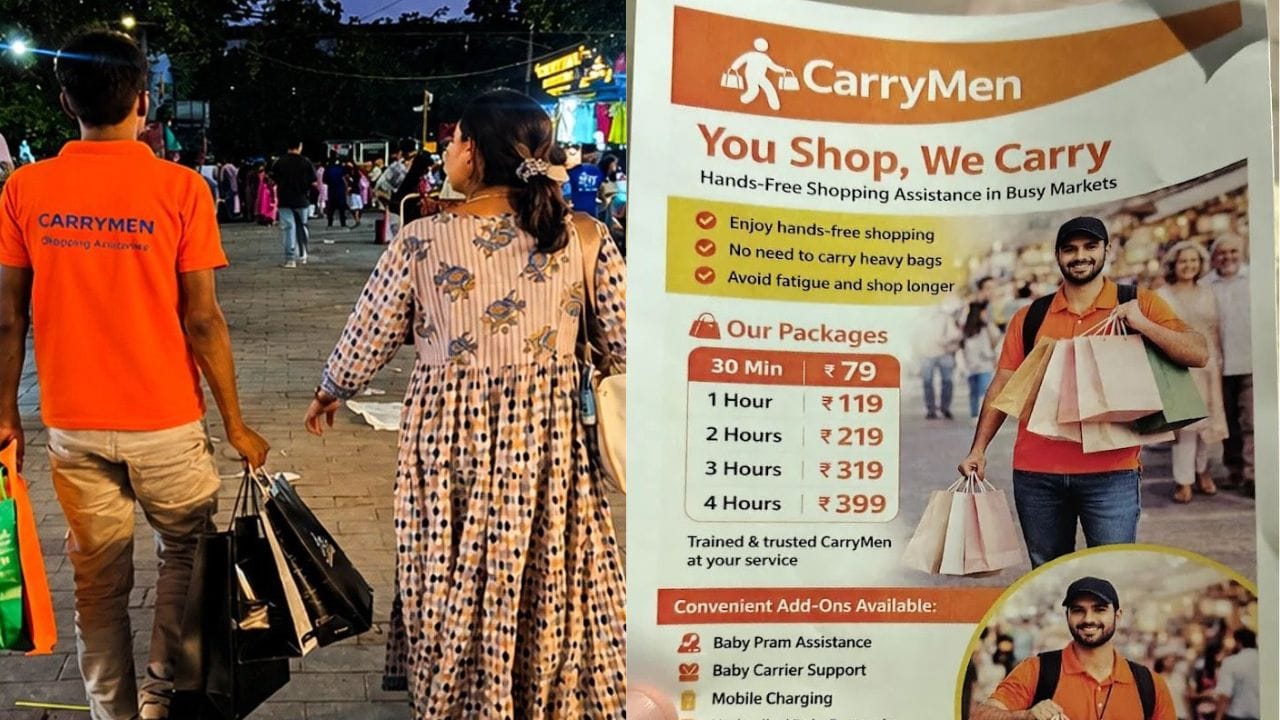 Delhi’s Lajpat Nagar viral new service lets you rent ‘shopping helper ...