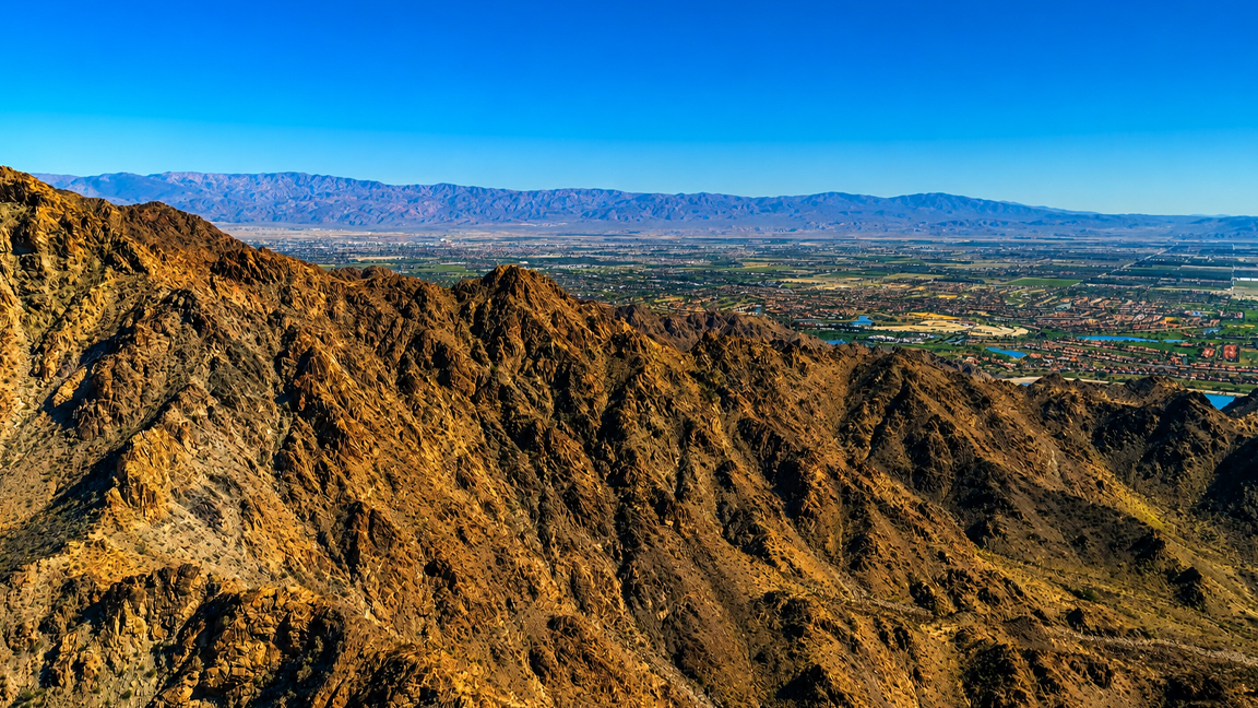 The mountains that keep the desert city isolated from the world