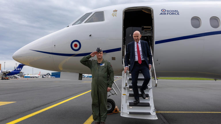 Russia 'behind GPS jamming attack on RAF jet' carrying UK defence secretary