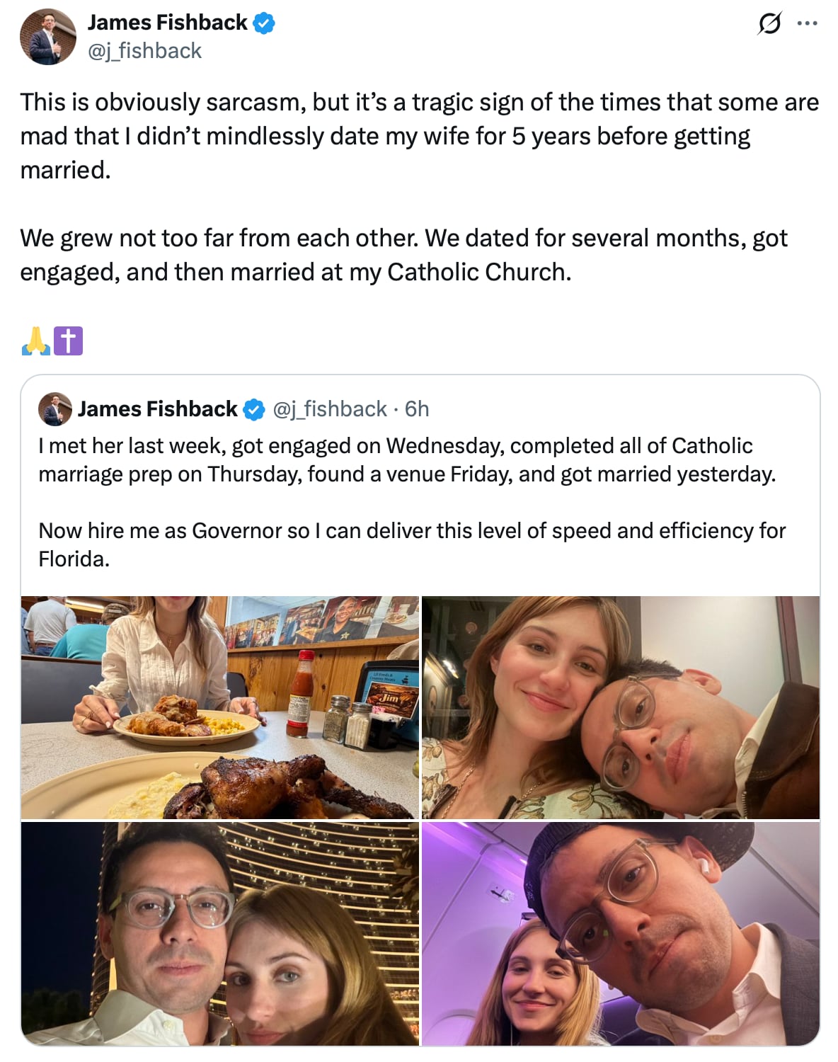 Far-right Florida candidate melts down after wedding reveal