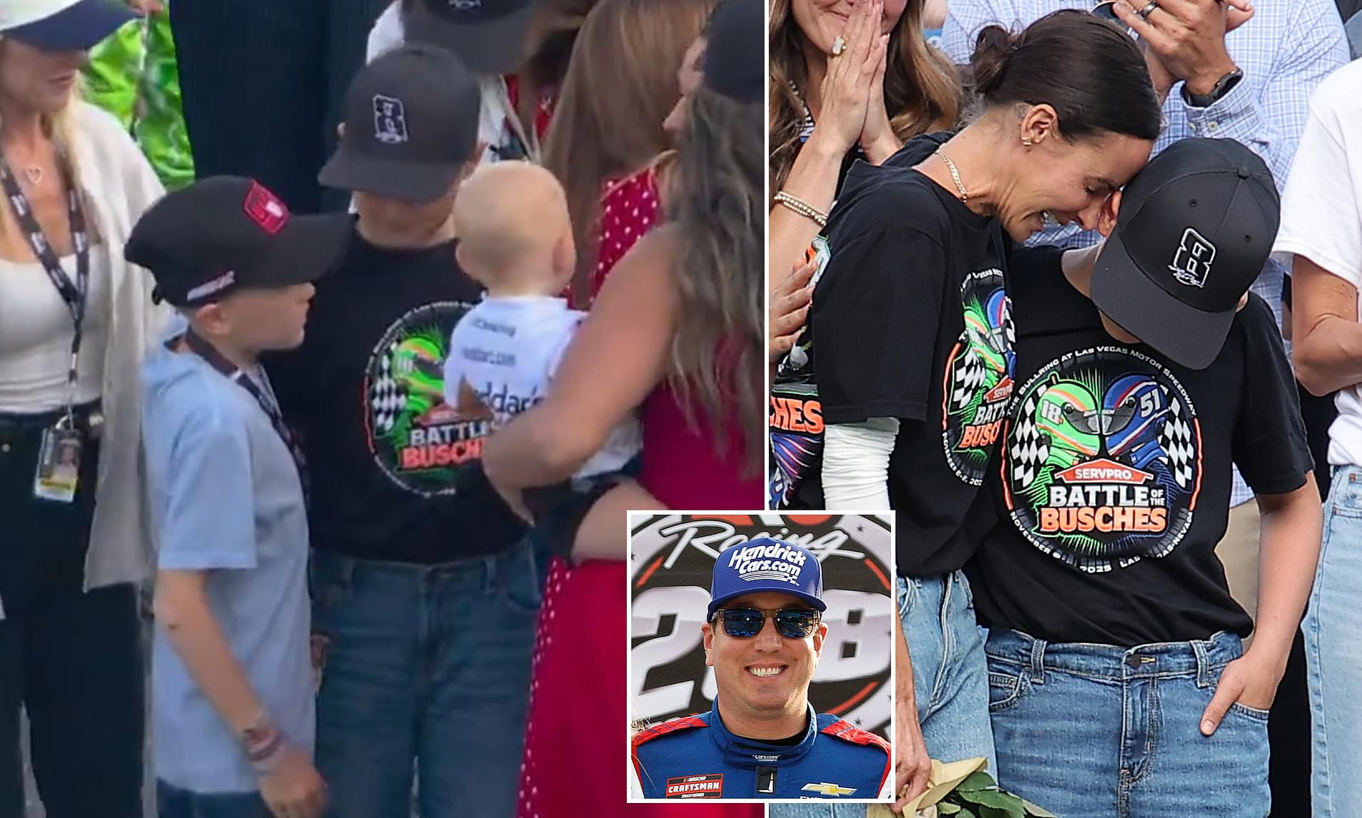 NASCAR star's son leaves fans in tears as he consoles Kyle Busch's ...