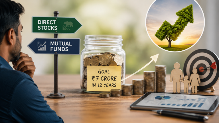 Direct stocks or mutual funds? Expert shares strategy to achieve Rs 7 ...