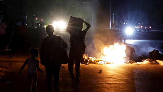 Wednesday night saw the biggest round of protests against the blackouts since January. Pic: Reuters