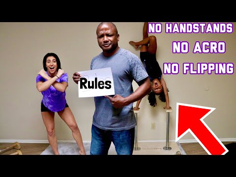 Watch athletes defy rules during intense gymnastics practice