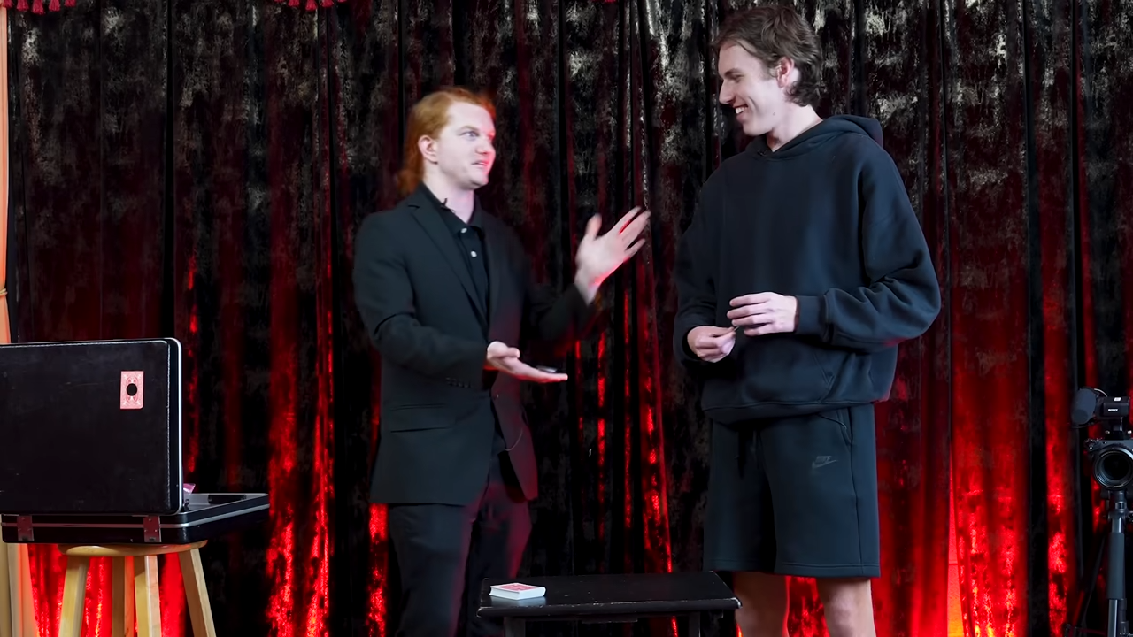He let the psychic talk - then revealed the truth