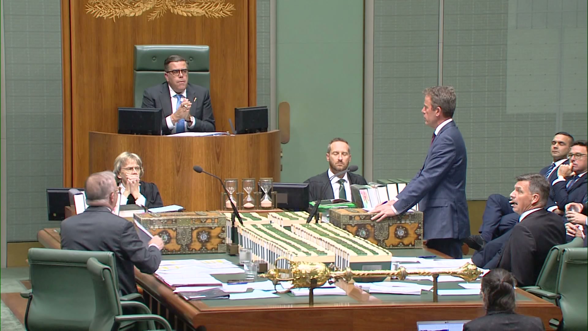 Opposition leader Angus Taylor will deliver his budget reply tonight