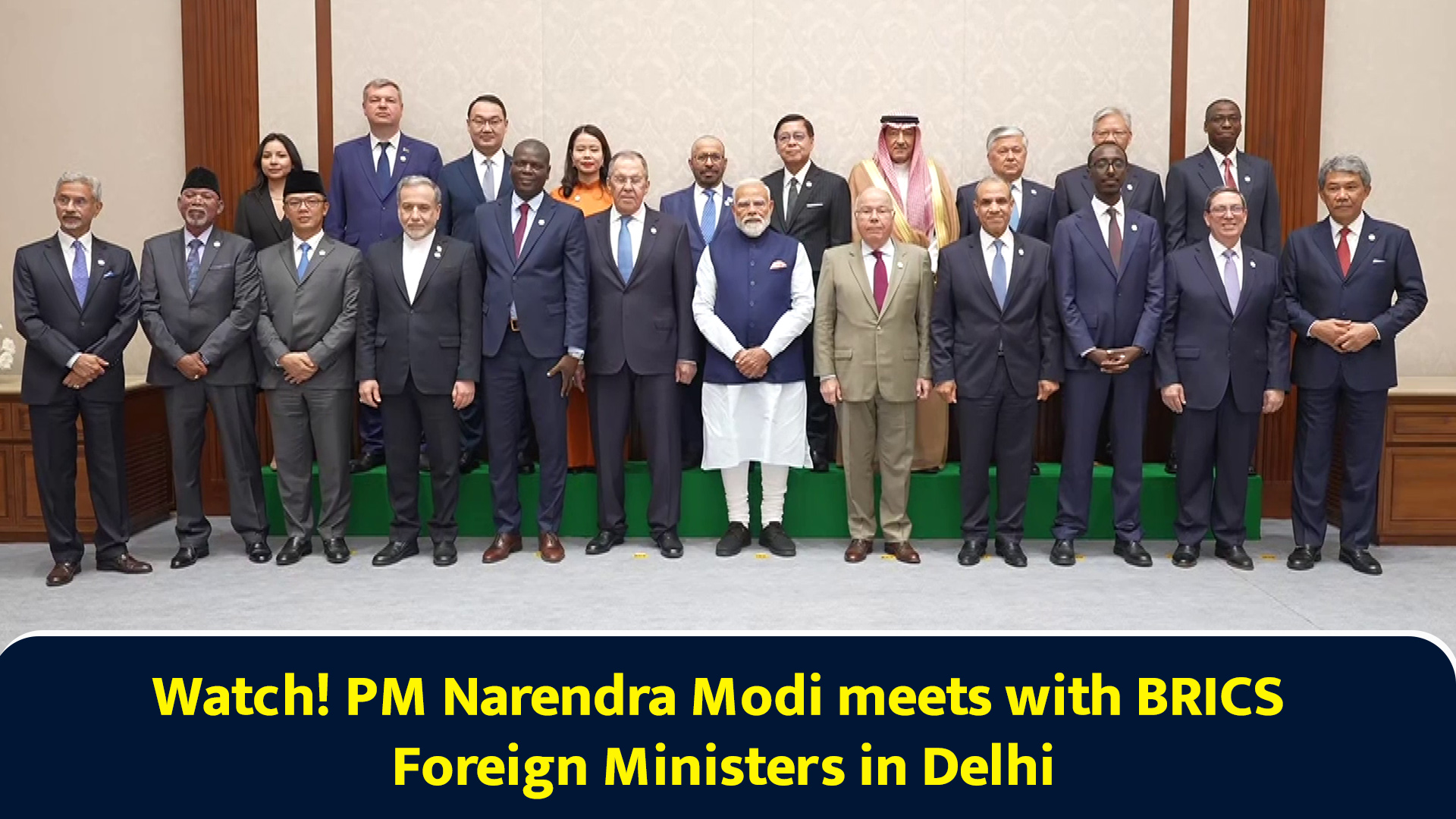 Watch! PM Narendra Modi meets with BRICS foreign ministers in Delhi