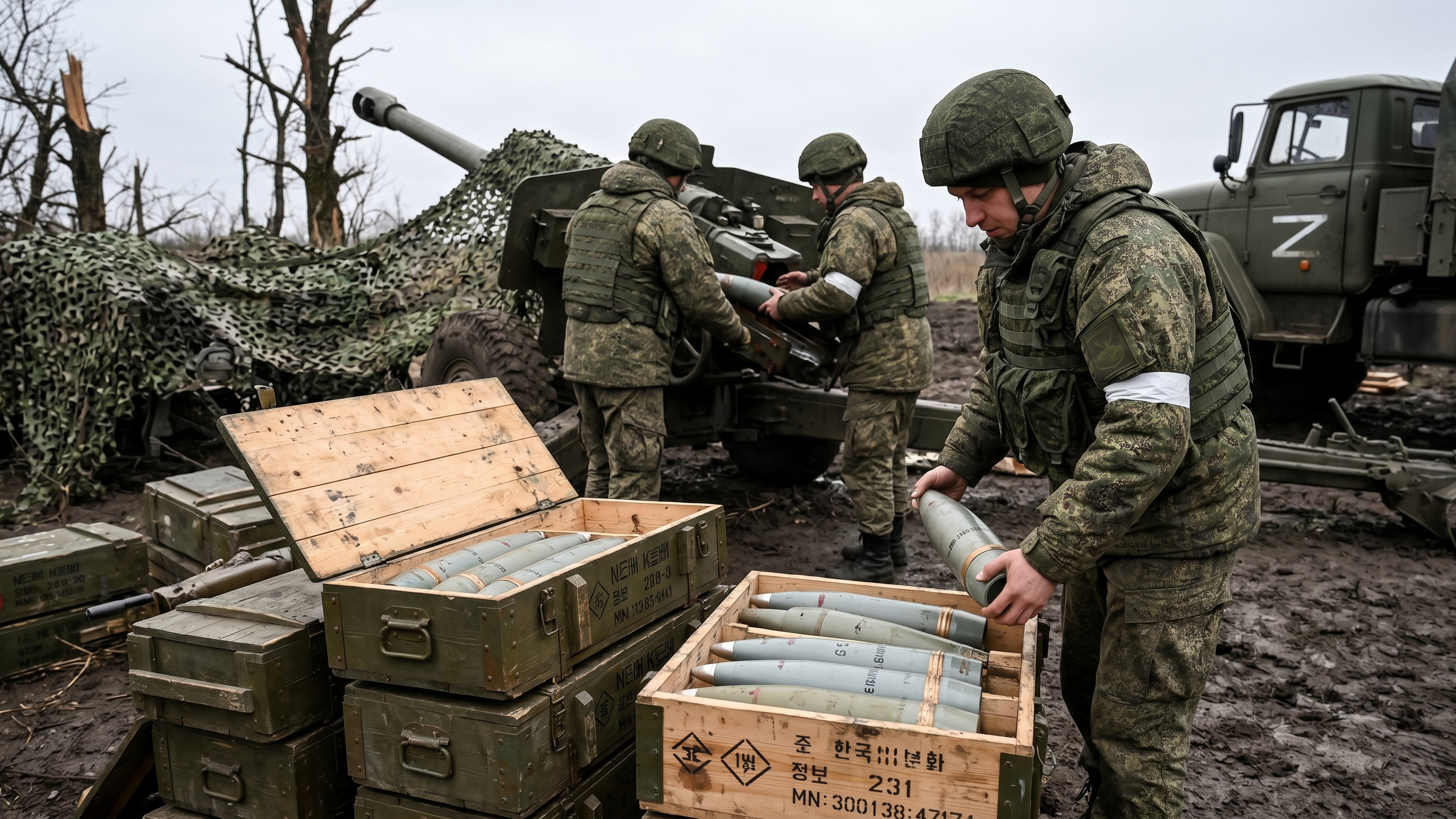 Russian troops caught using North Korean artillery shells in Ukraine