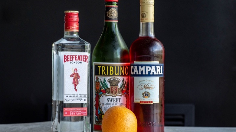 Classic negroni cocktail recipe