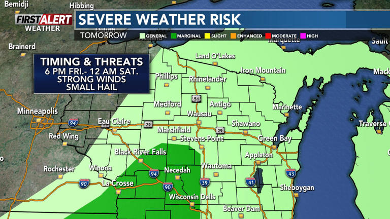 First alert for upcoming showers and storms, elevated fire danger