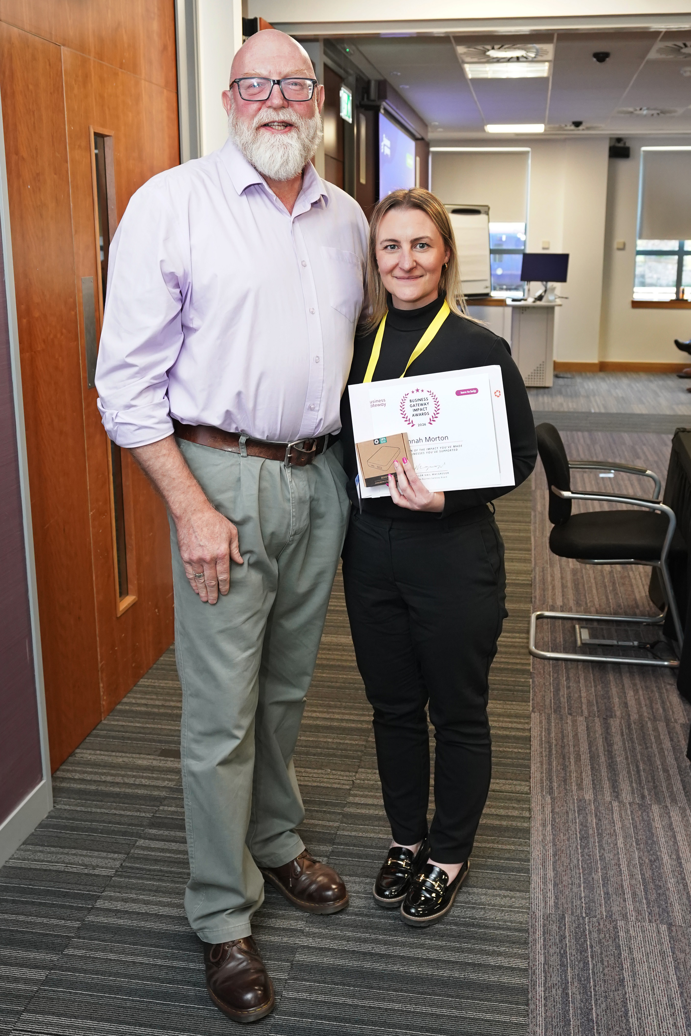 Fife business adviser receives Business Gateway Impact Award