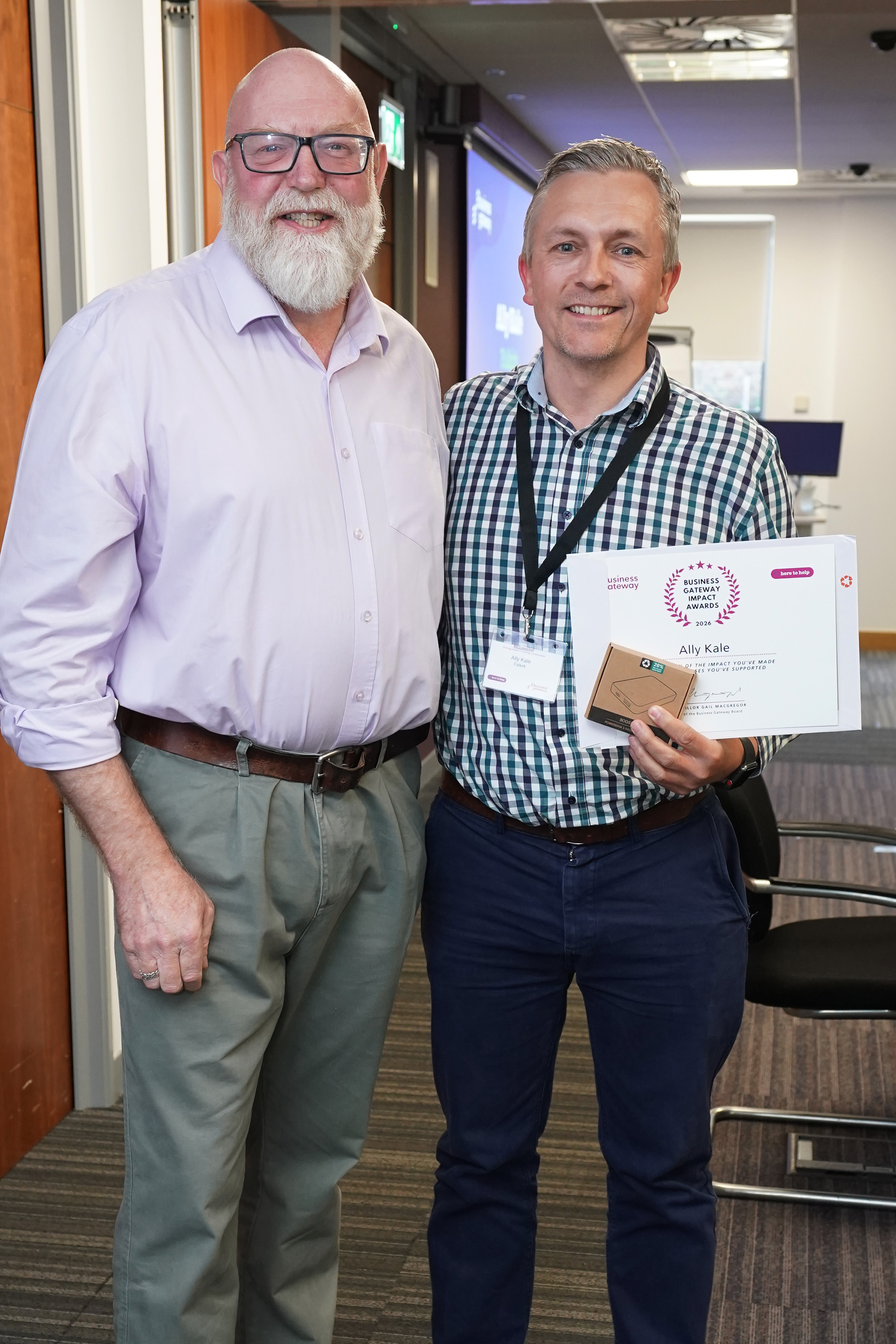 Falkirk business adviser receives Business Gateway Impact Award