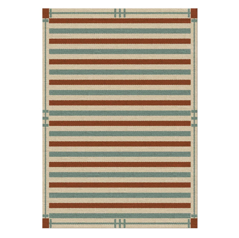 16 striped rugs that do the decorating for you