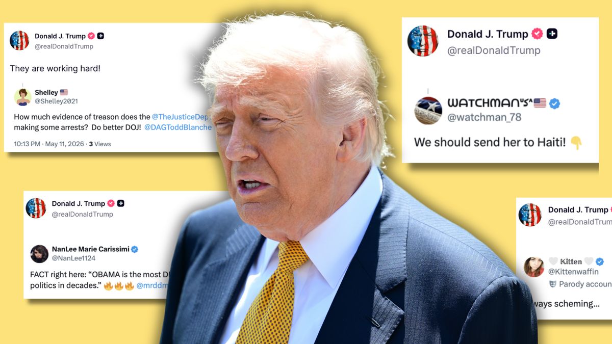 Trump posted on Truth Social 55 times in 3 hours. Here's a timeline