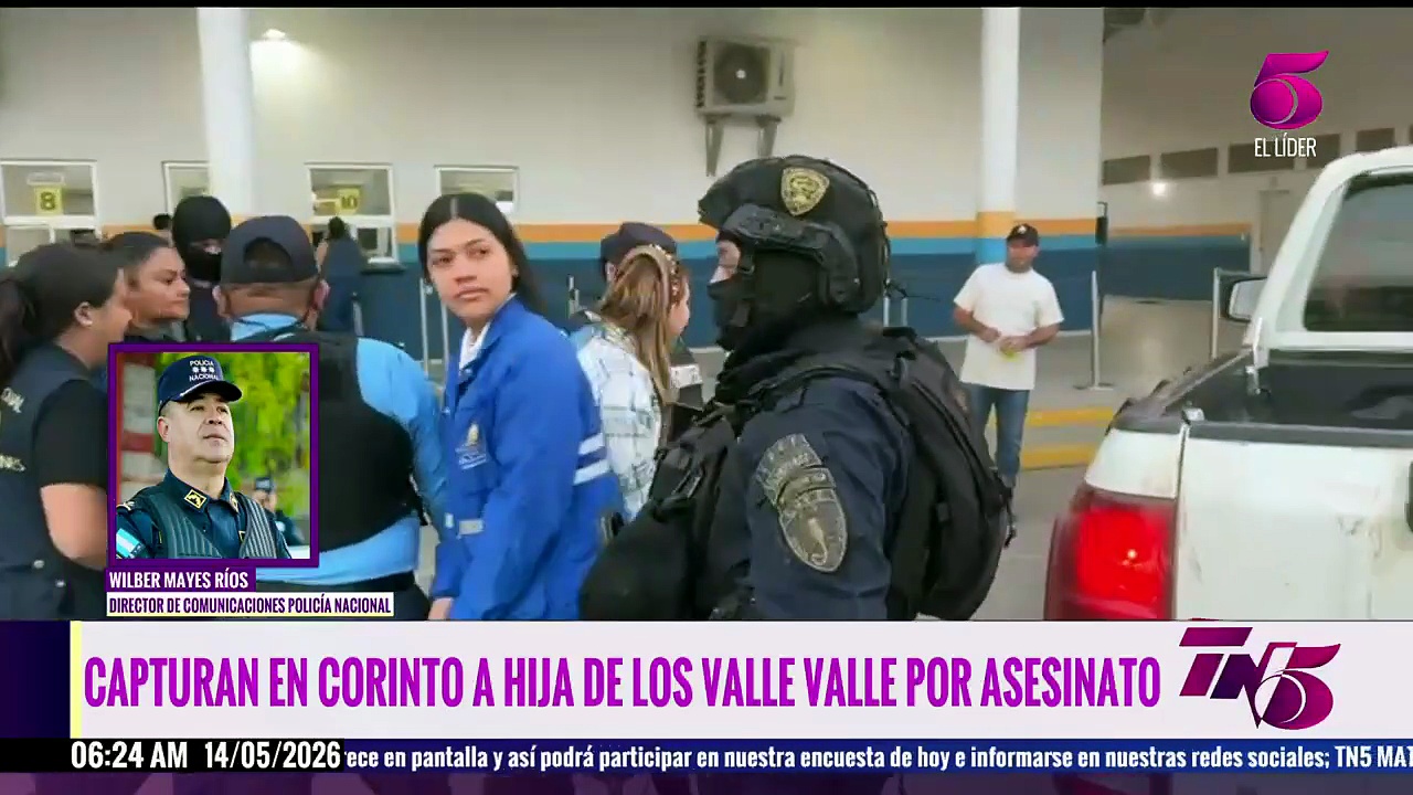 Detienen a hija de los Valle Valle en Corinto