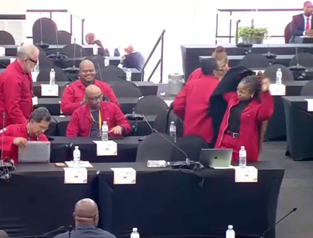MK Party and EFF MPs protest out of National Assembly